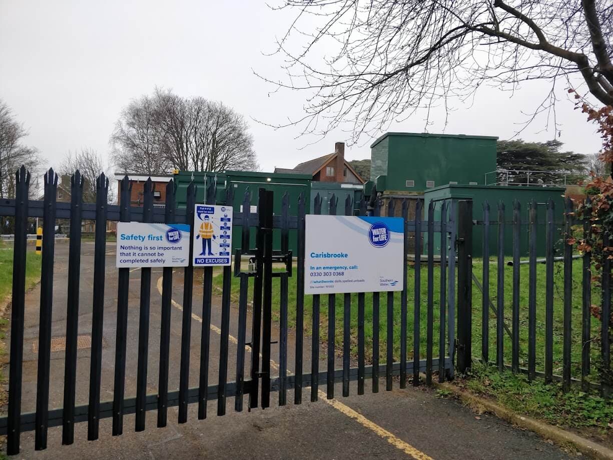 Southern Water premises at Carisbrooke on the Isle of Wight